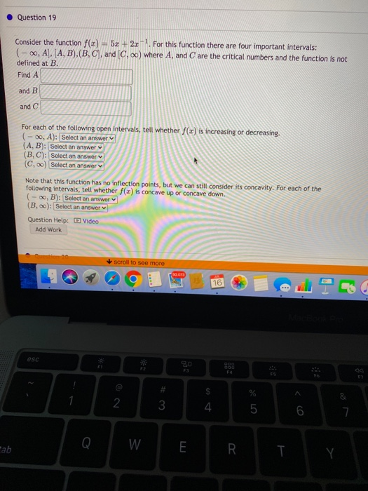 Solved Question 19 Consider the function f(x) = 5x + 2x. For | Chegg.com