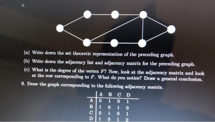 Solved (a) Write down the set theoretic representation of | Chegg.com