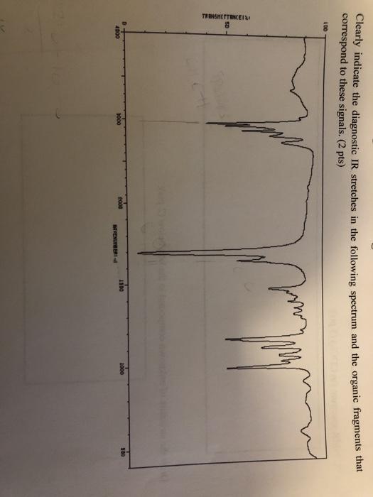 Solved Clearly indicate the diagnostic IR stretches in the