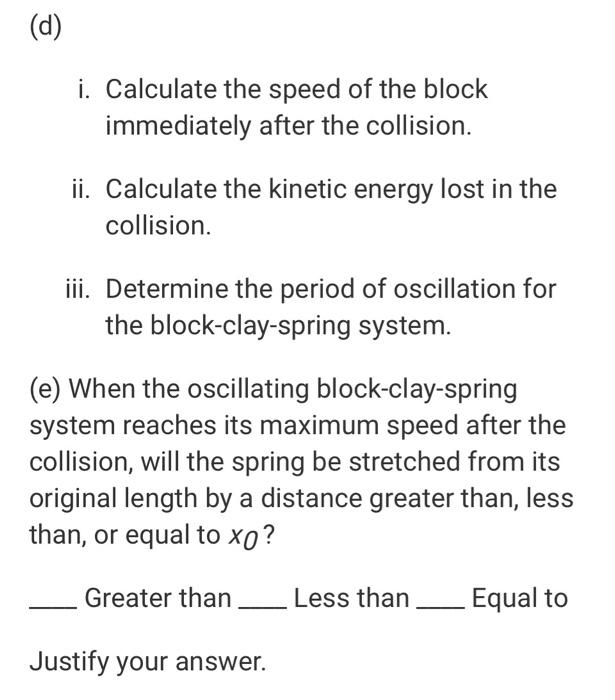 A spring of negligible mass and with a spring