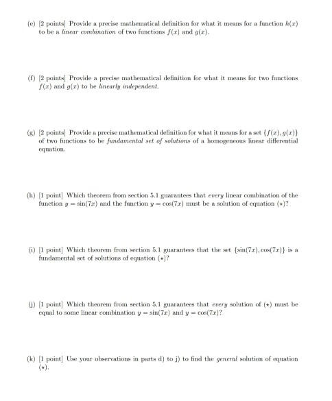 Solved (c) 2 points Provide a precise mathematical | Chegg.com