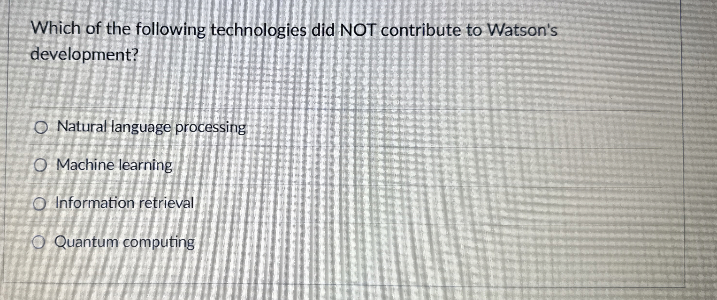 Solved Which of the following technologies did NOT | Chegg.com