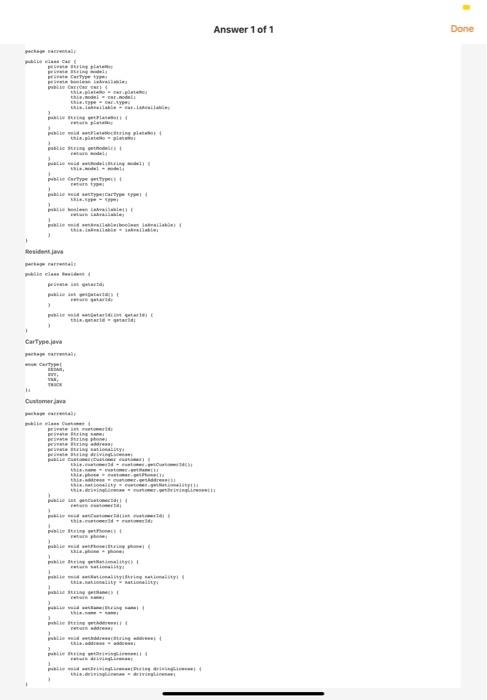 Solved Requirement Specification Your task is to develop a | Chegg.com