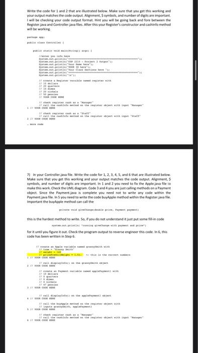 > 8) In your Controller.java file. Write the code for | Chegg.com