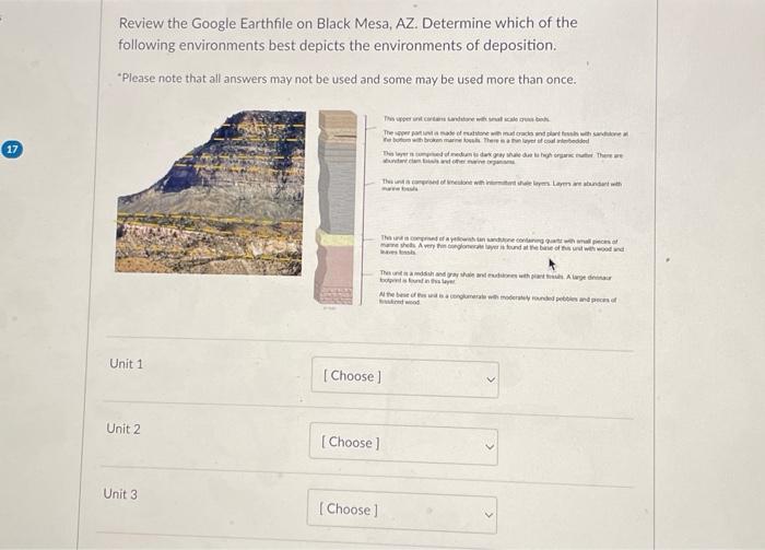 Solved Review the Google Earthfile on Black Mesa, AZ. | Chegg.com