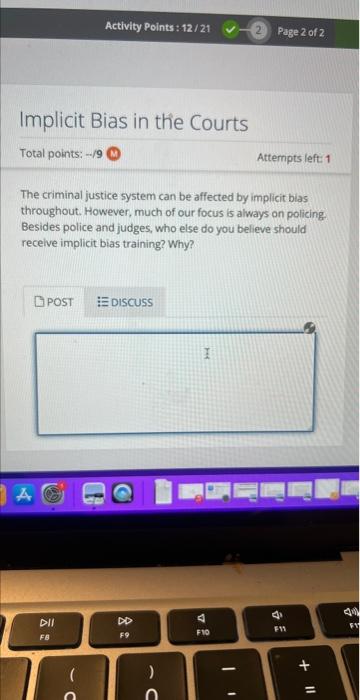 Solved The criminal justice system can be affected by | Chegg.com