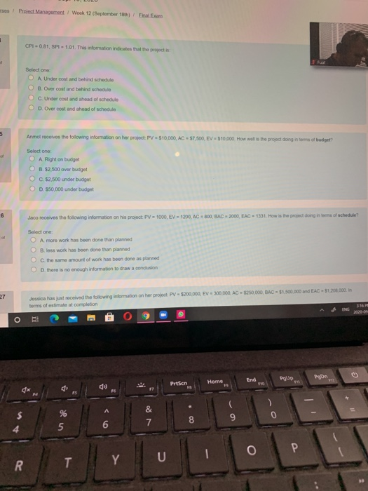 Solved Project Management Week 12 (September 18th) Final Em | Chegg.com