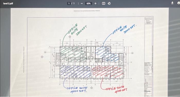 Provided is the firt and second level plan of a two | Chegg.com