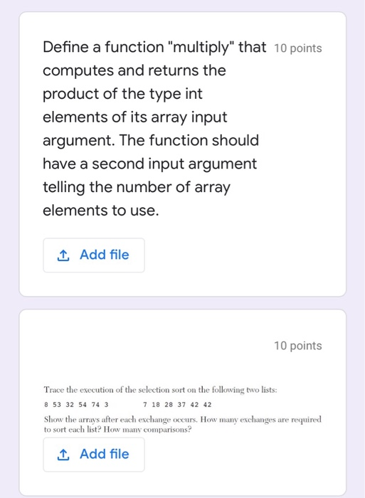 Solved 5 points Trace the execution of the following | Chegg.com