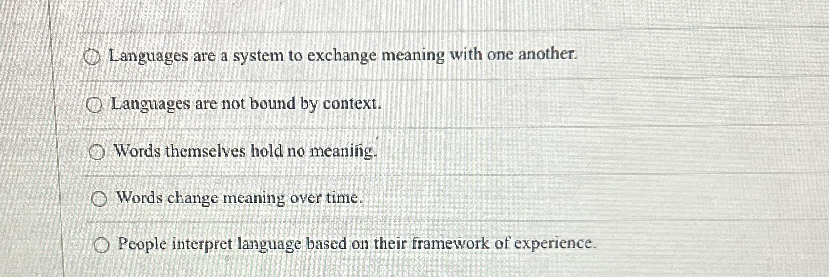 Language exchange outlet meaning