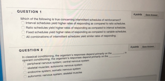 Solved QUESTION 1 4 points Save Answer Which of the | Chegg.com