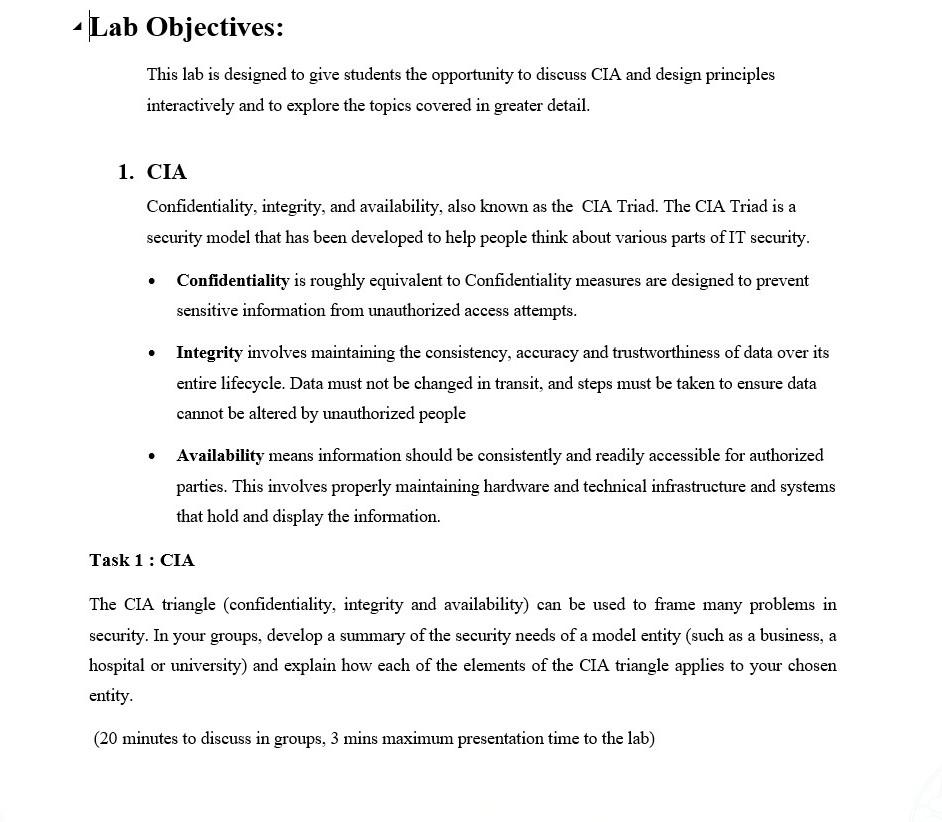Solved Lab Objectives: This lab is designed to give students | Chegg.com