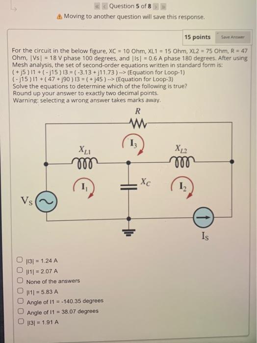Solved For the circuit in the below figure, | Chegg.com