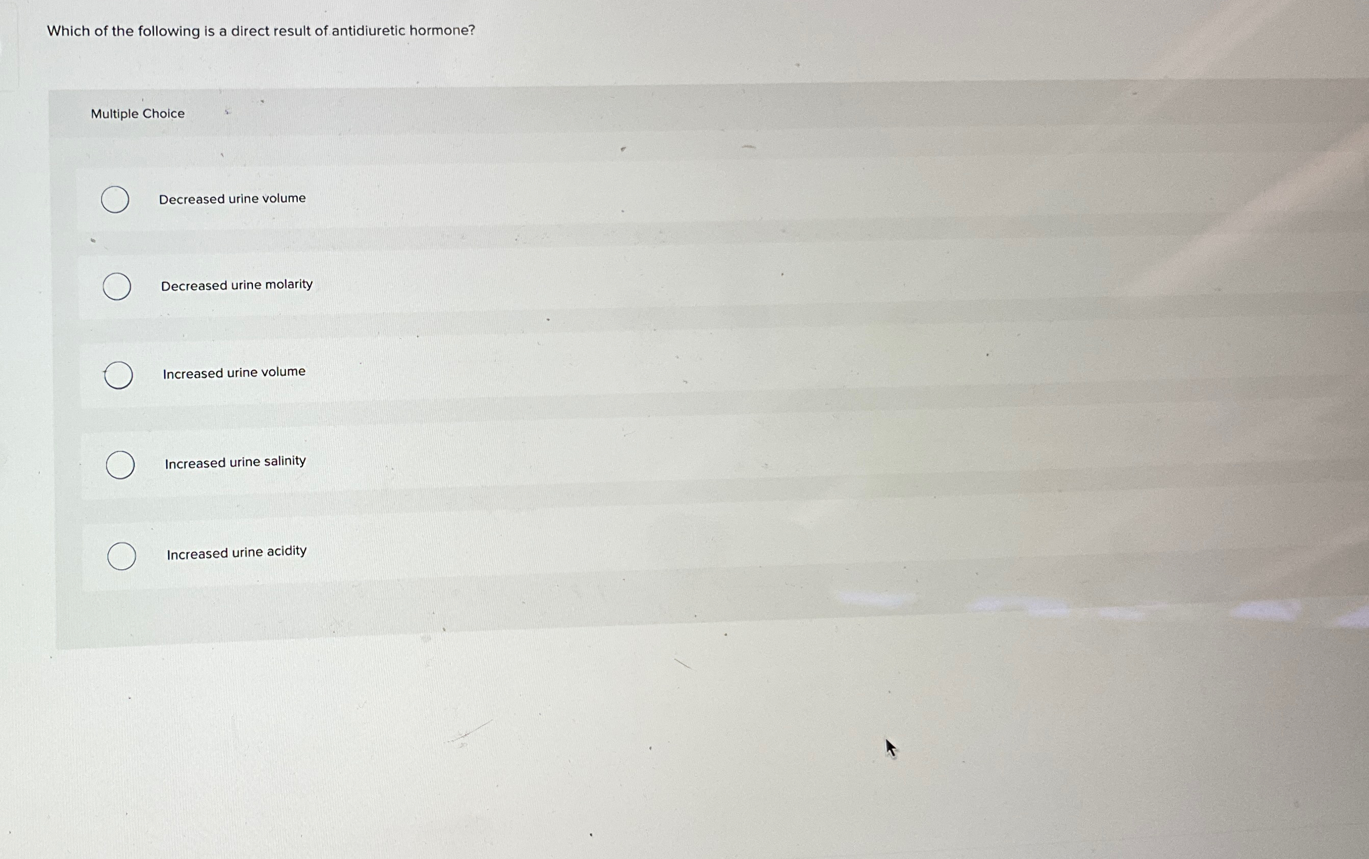 Solved Which of the following is a direct result of | Chegg.com