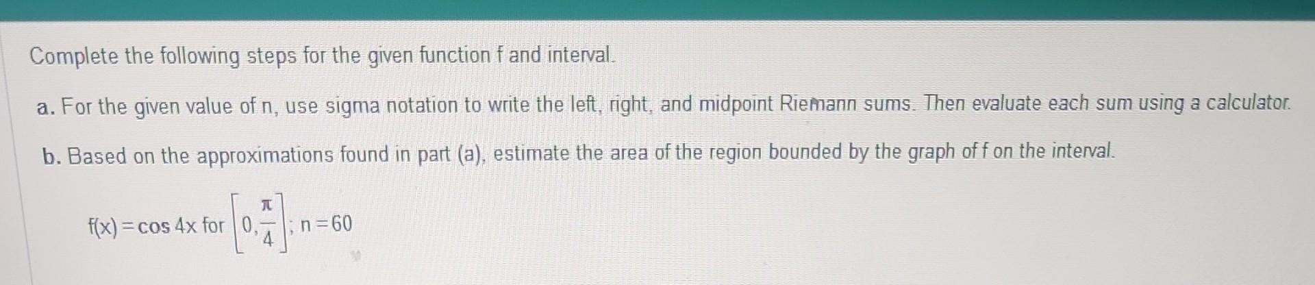 Solved Complete the following steps for the given function f | Chegg.com