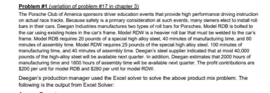 Solved Problem \#1 (variation of problem \#17 ﻿in chapter 3) | Chegg.com