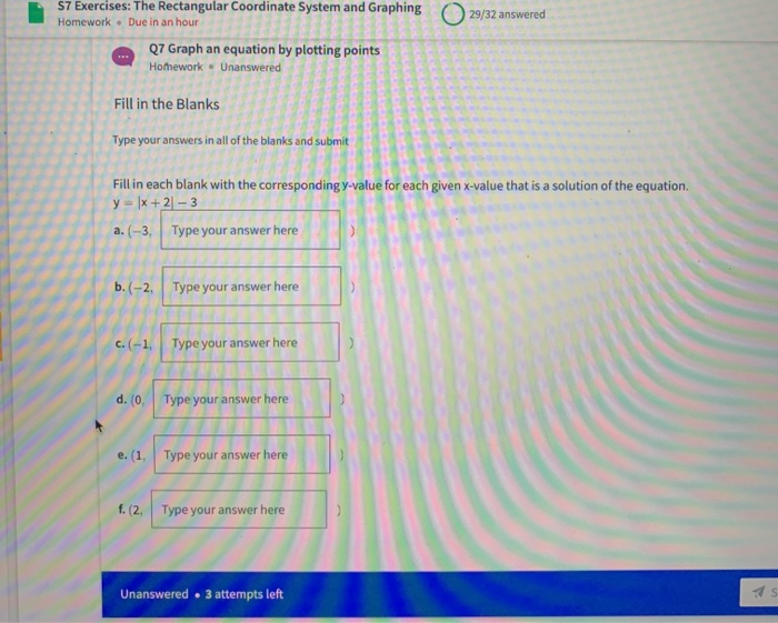 Solved S7 Exercises: The Rectangular Coordinate System and | Chegg.com