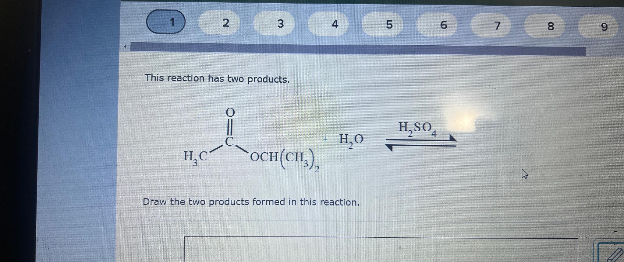 Solved 123456789This reaction has two | Chegg.com