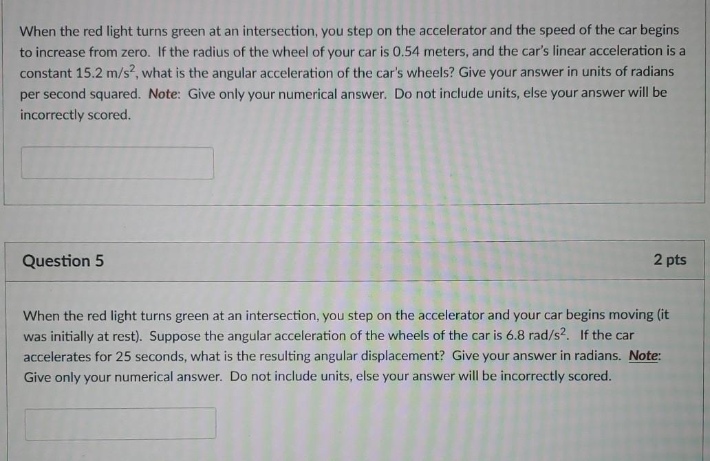 Solved When the red light turns green at an intersection,