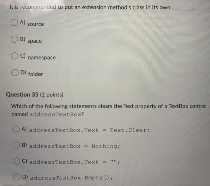 Solved it is to put an extension methods class