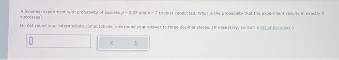 binomial experiment the probability