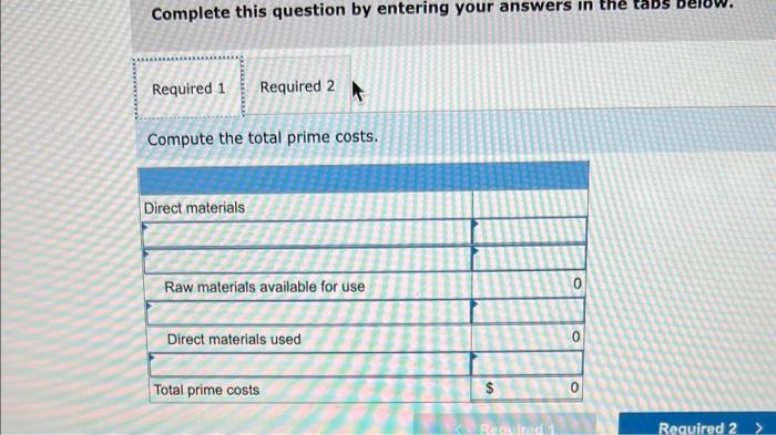 Tableau DA 14-1: Quick Study, Computing direct | Chegg.com