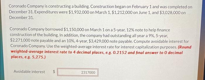 CORONADO COMPANY IS CONSTRUCTING A BUILDING visual data 3