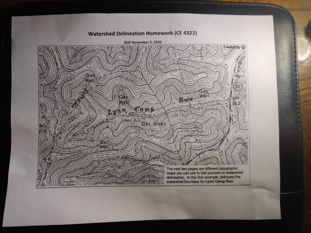 Solved delineate the watershed boundary for each basin