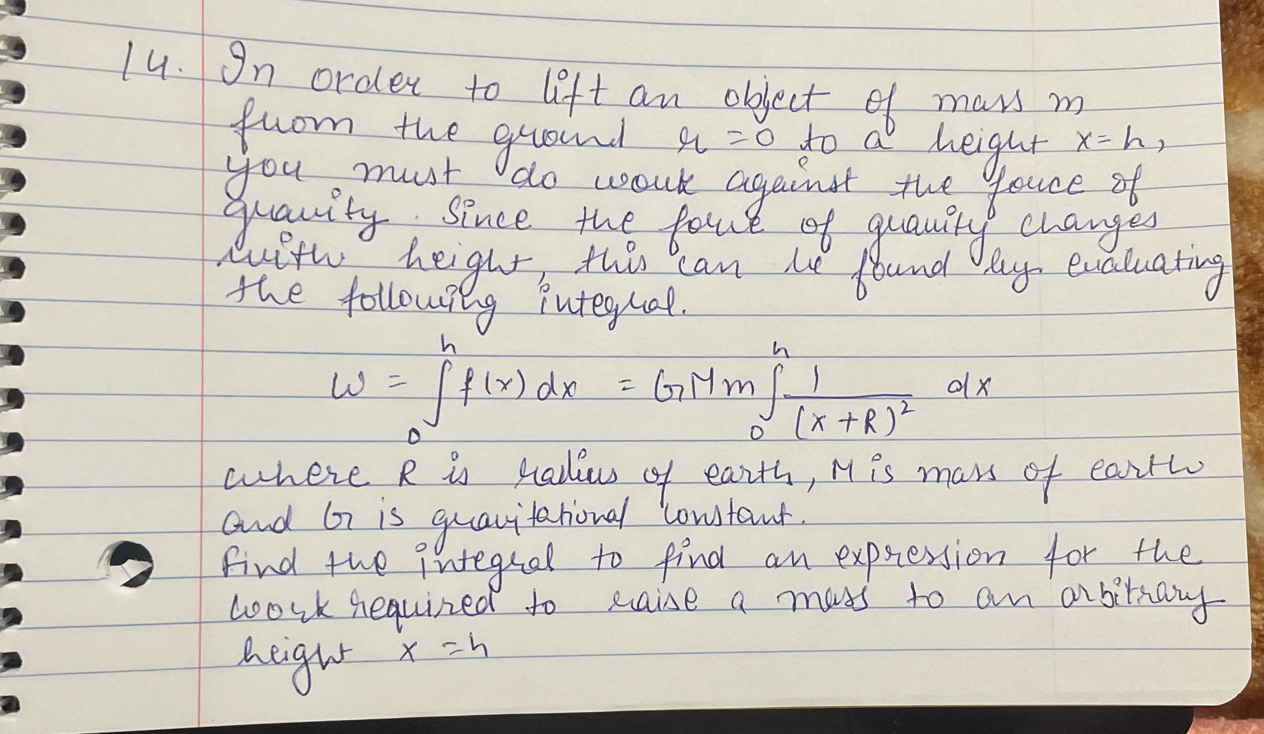 Solved In order to lift an object of mass m from the ground | Chegg.com