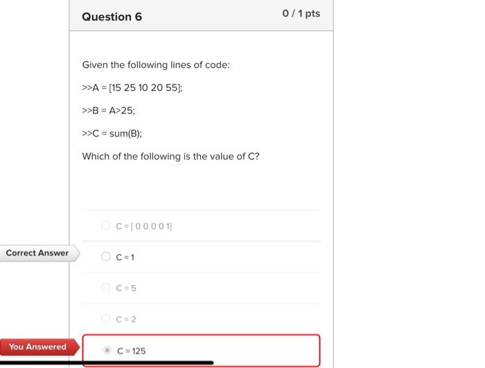Solved why is the correct answer C=1? This answer pertains | Chegg.com