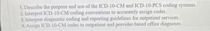 explain the four general icd 10 cm coding rules