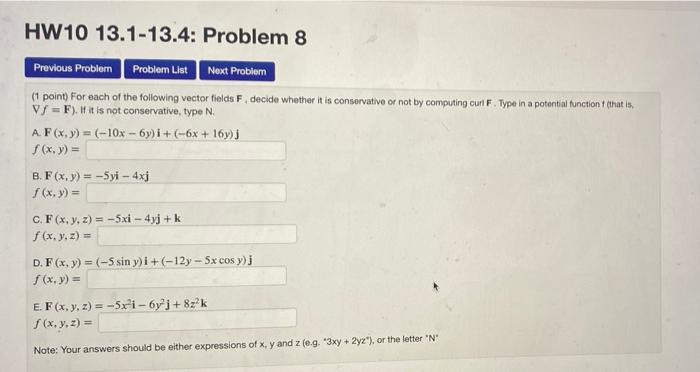Solved HW10 13.1-13.4: Problem 8 Previous Problem Problem | Chegg.com