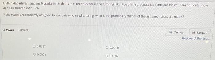 Solved A Math department assigns 9 graduate students to | Chegg.com