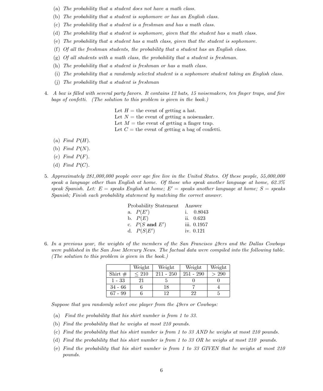 Solved A summary of probability topics covered so far We use | Chegg.com