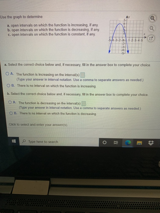 Solved use the graph to determine a. Open intervals on which | Chegg.com