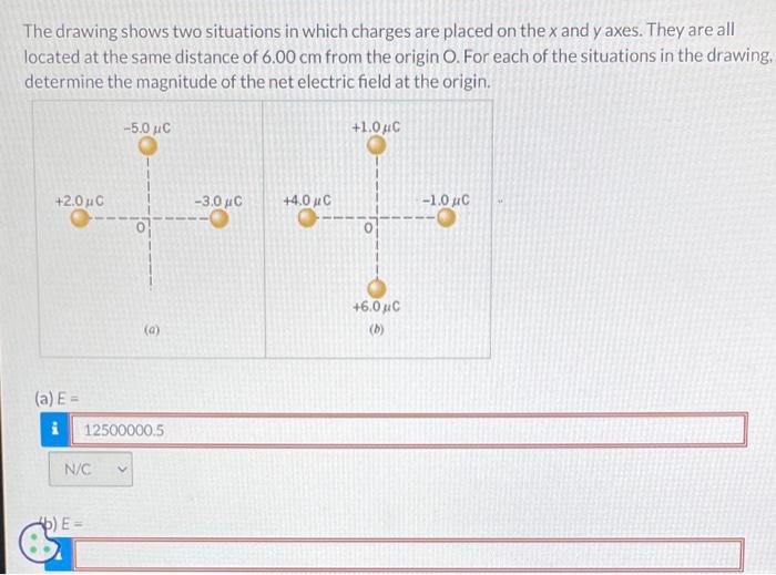 [Solved] The drawing shows two situations in which charges