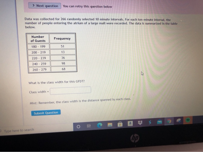 Solved > Next question You can retry this question below | Chegg.com