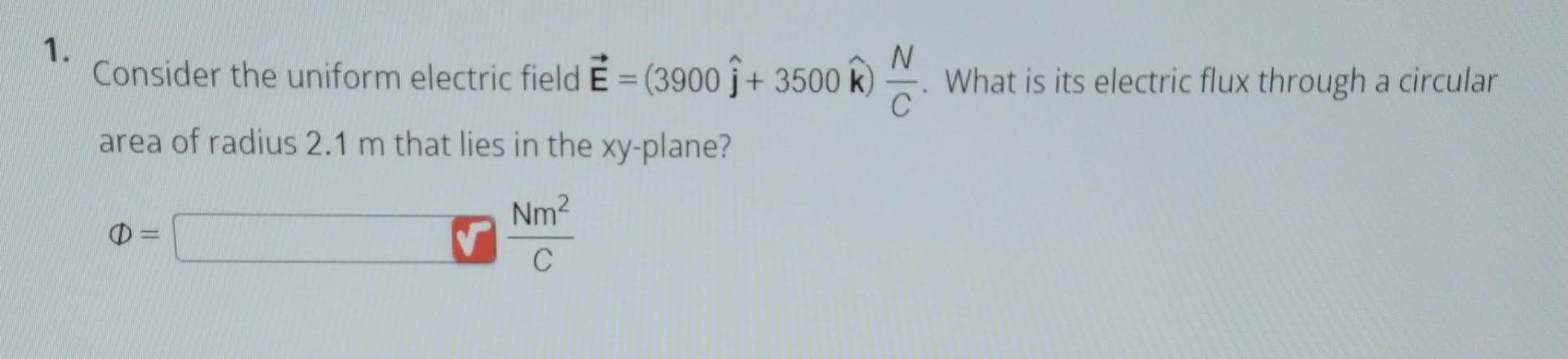 Solved Consider the uniform electric field | Chegg.com
