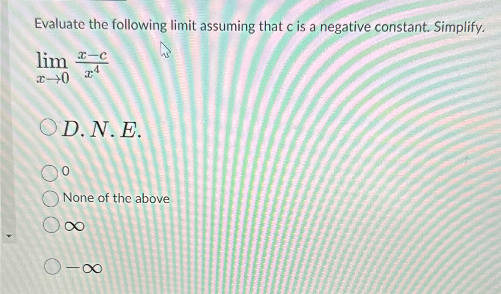 Solved Evaluate the following limit assuming that c ﻿is a | Chegg.com