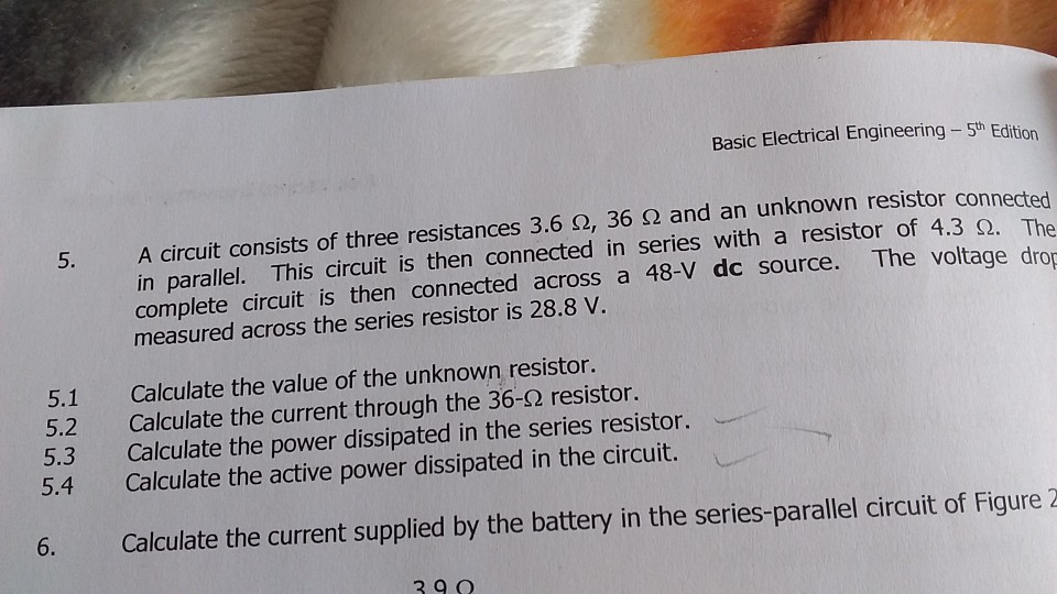 Solved Basic Electrical Engineering - 5th Edition 5. The | Chegg.com