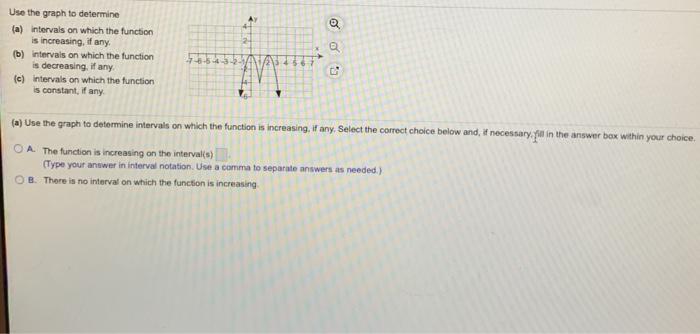 Solved Use the graph to determine (a) intervals on which the | Chegg.com