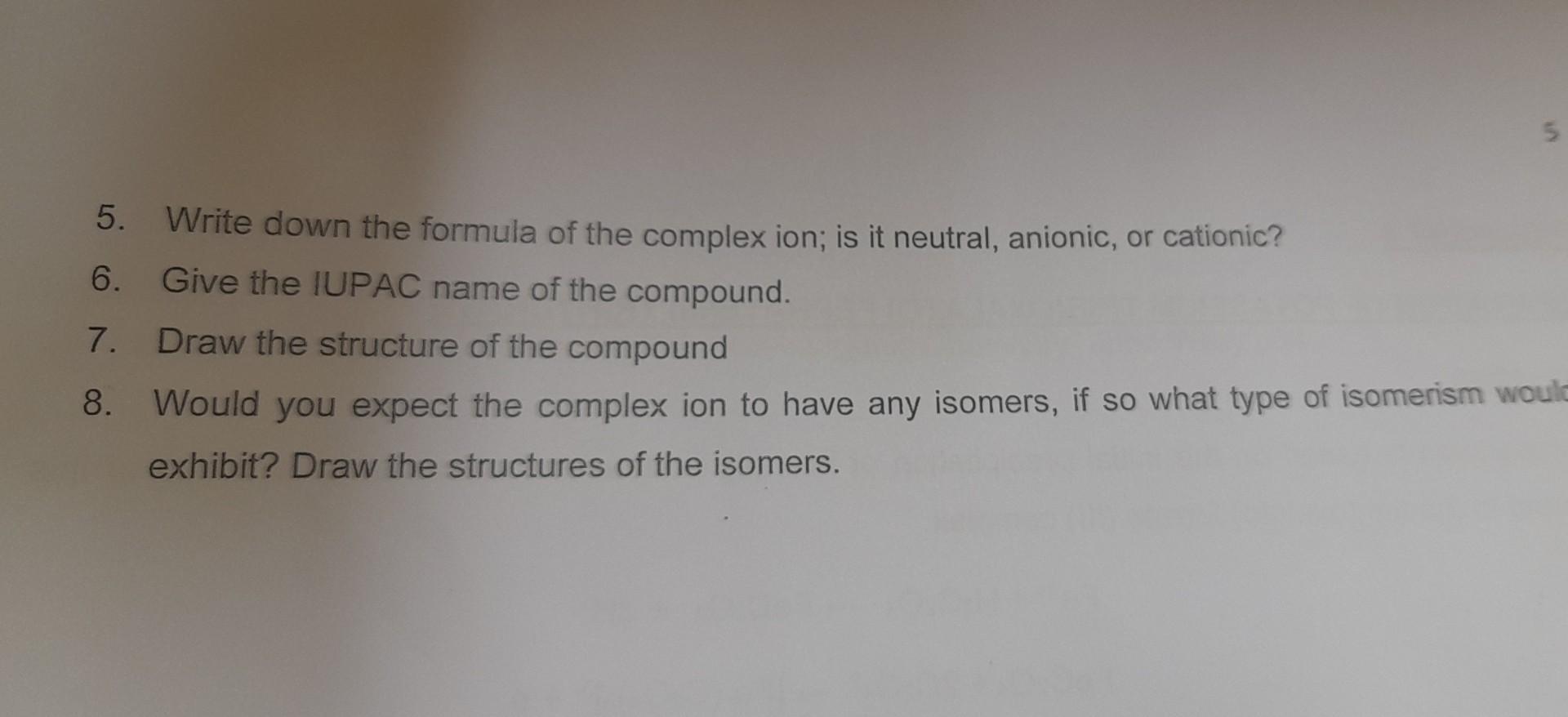 Solved EXPERIMENT 3 PREPARATION OF K3[Al(C2O4)3].3H2O | Chegg.com