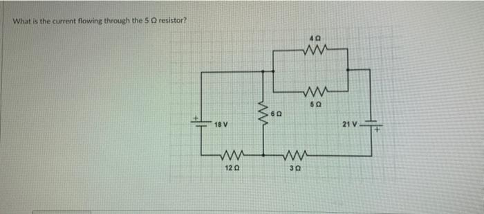 Solved What is the current flowing through the 50 resistor? | Chegg.com