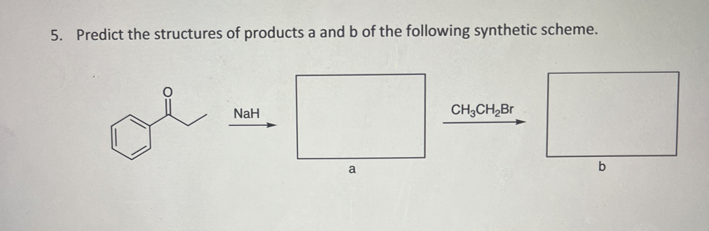 Solved Predict the structures of products a and b ﻿of the | Chegg.com
