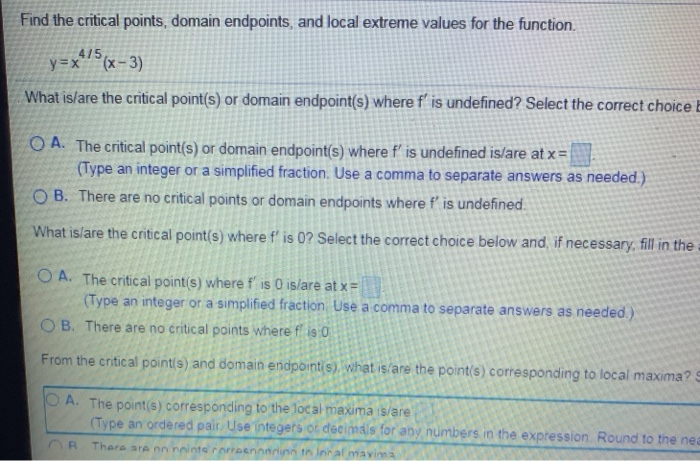 Solved Answer the following questions about the function | Chegg.com