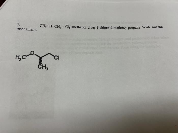 Solved 7. Mechanism. | Chegg.com