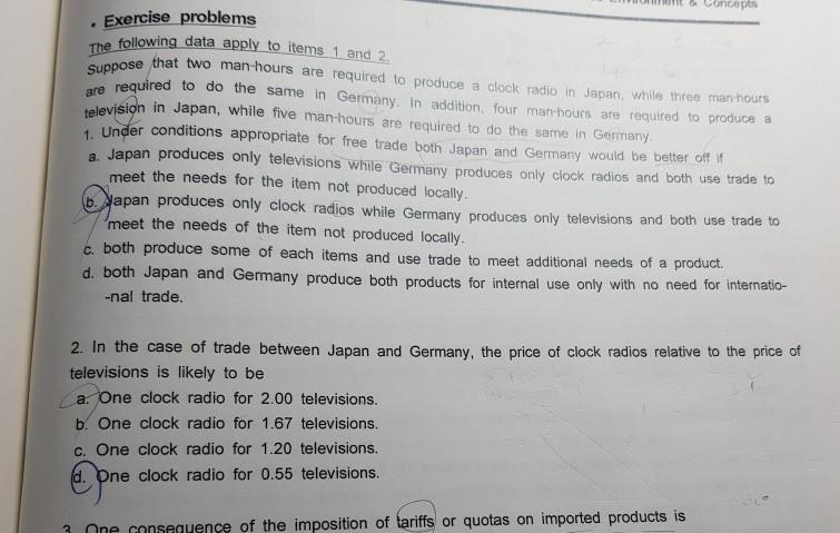 Solved Suppose That Two Man Hours Are Required To Produce A Chegg