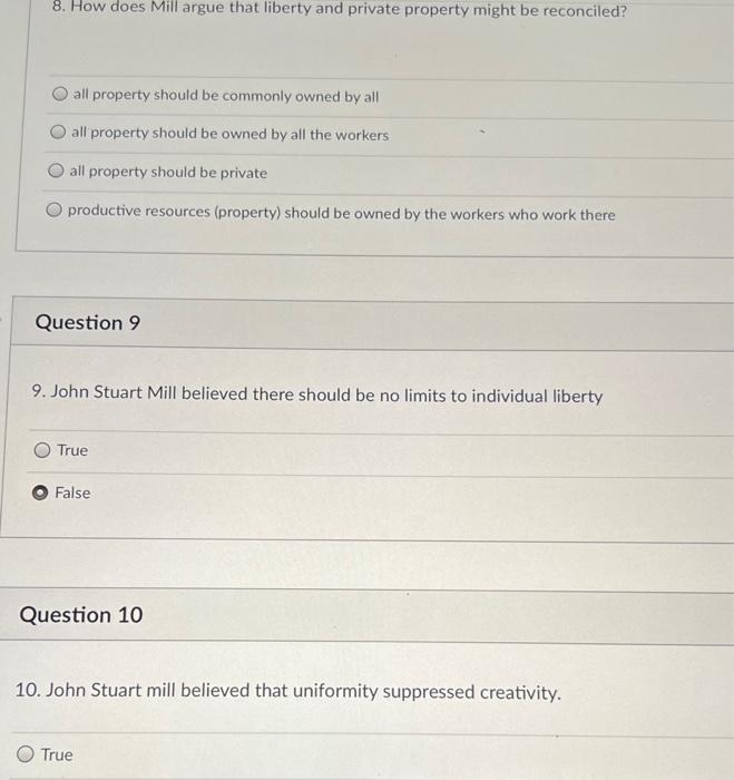 Solved 6. Why, according to Mill, is liberty a utilitarian | Chegg.com