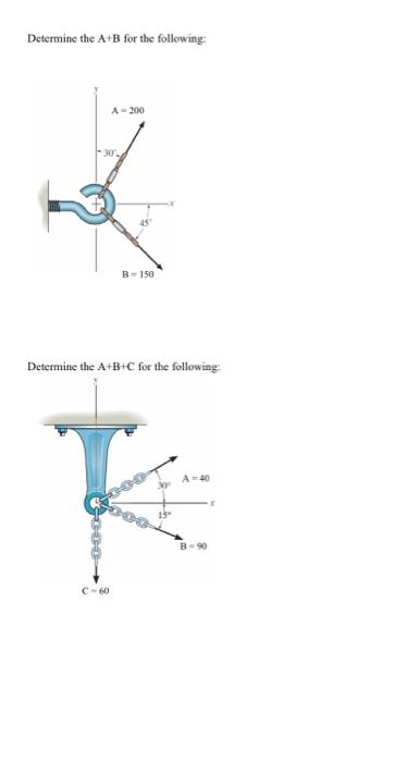 Solved Determine The A+B For The Following: A-300 30 B= 150 | Chegg.com