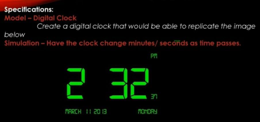 Solved Python code digital clock See photo below. 